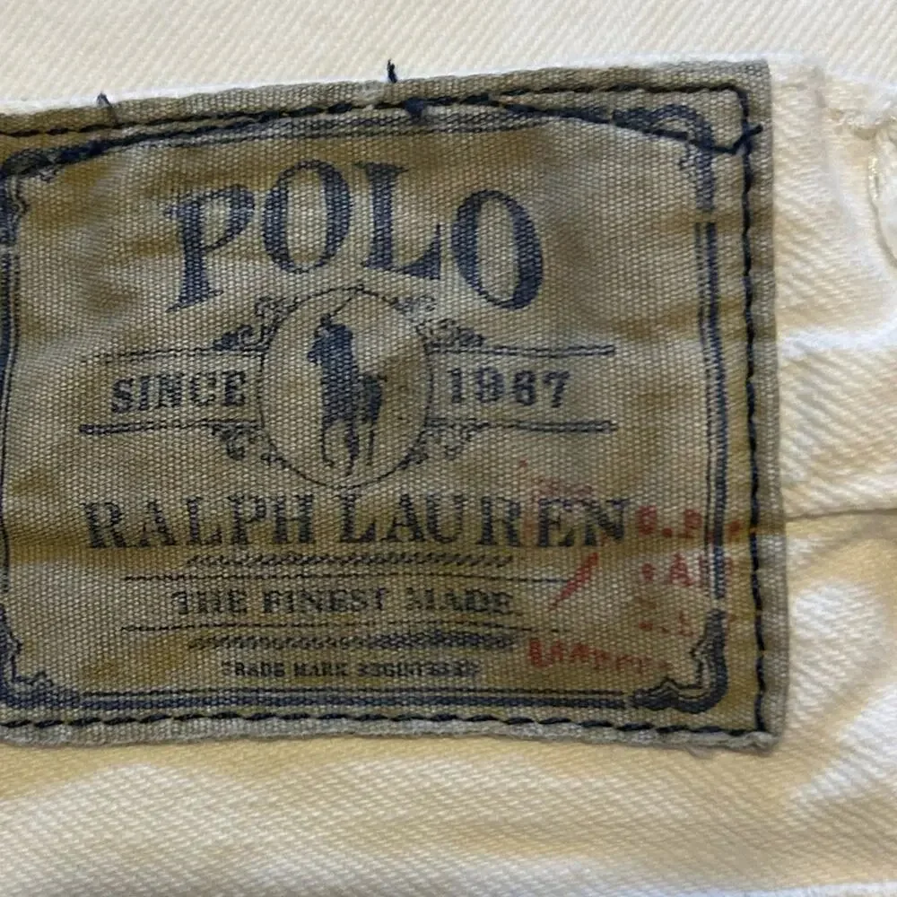 Polo Ralph Lauren Men’s Hudson White Vintage jeans. 36x 34